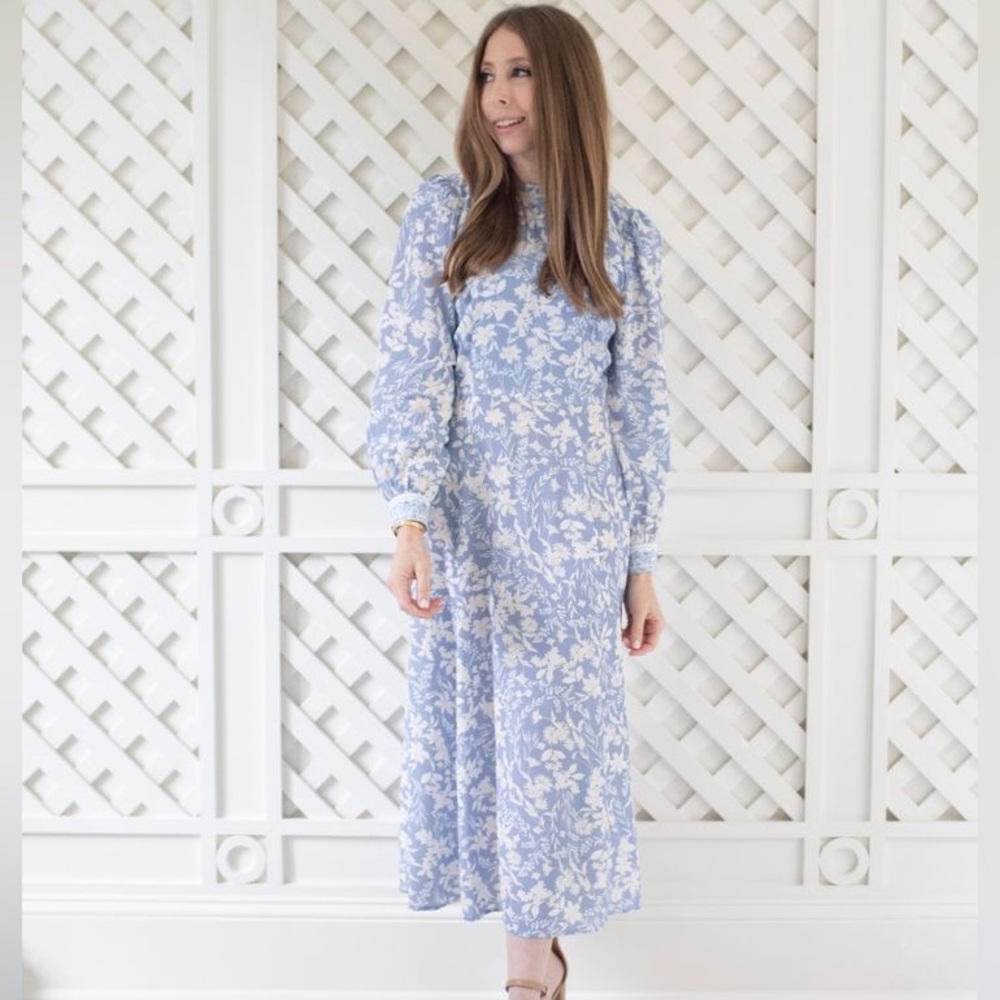NWT- Antonio Melani x Born on Fifth Blue and White Dress